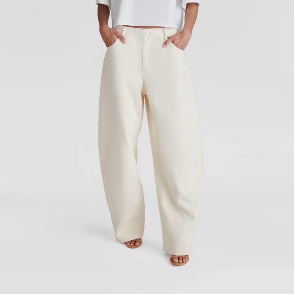 KBB by KAHLANA Women's Mid-Rise 'The Barrel Leg Jean'